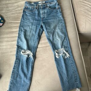 Levi’s wedgie straight jeans - size 24